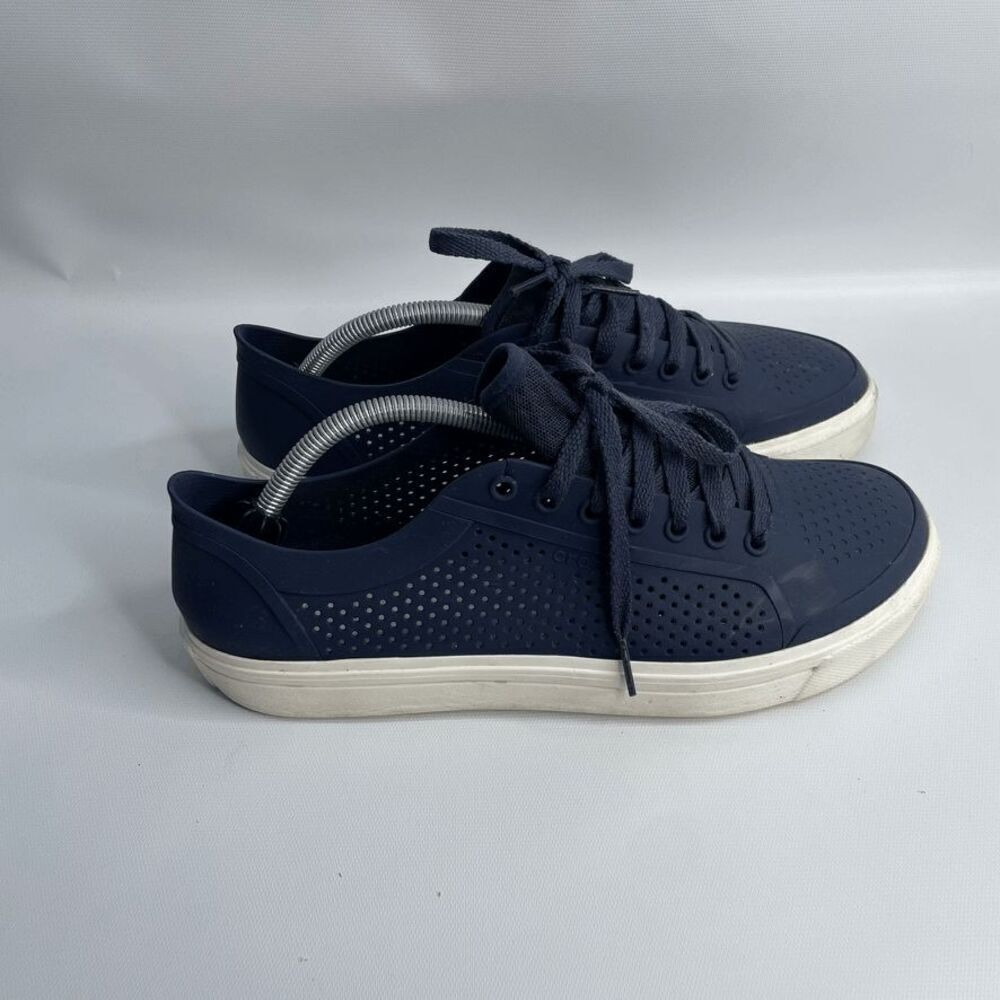 Crocs Citilane Roka Lace-Up Shoes, Men’s Size 10, Blue, Iconic Sneaker (READ)